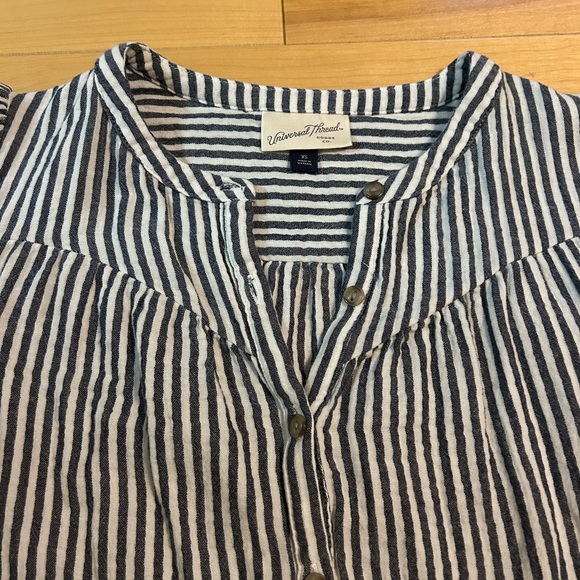 Striped Button-Up Blouse - Picture 11 of 11